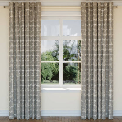 D2436 Abstract & Geometric Ash Grey & Silver Charlotte Fabrics