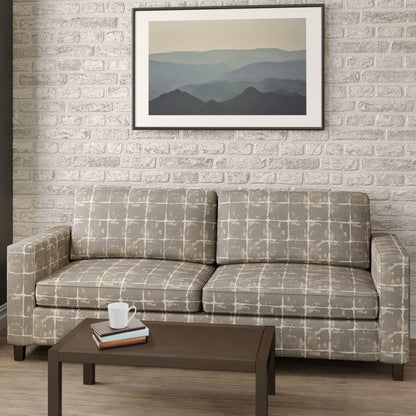 D2436 Abstract & Geometric Ash Grey & Silver Charlotte Fabrics