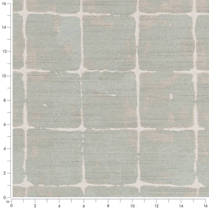 D2438 Abstract & Geometric Vapor Aqua & Teal Charlotte Fabrics