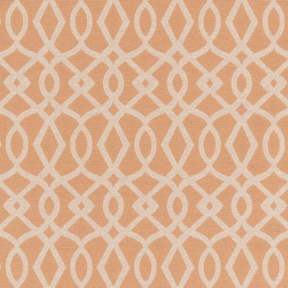 D2442 Abstract & Geometric Peach Coral & Peach Charlotte Fabrics