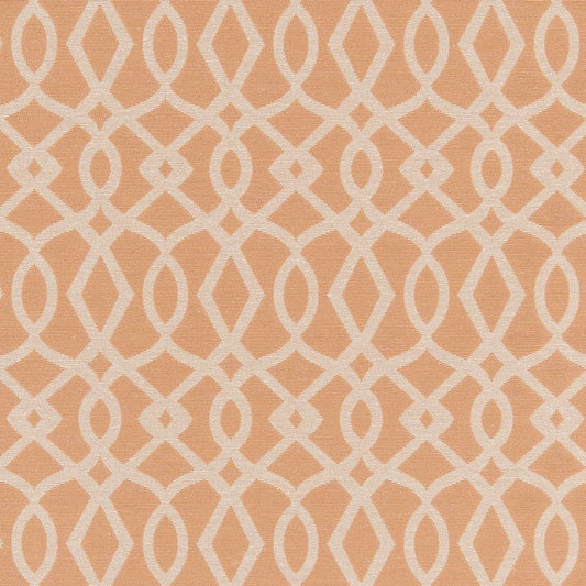 D2442 Abstract & Geometric Peach Coral & Peach Charlotte Fabrics