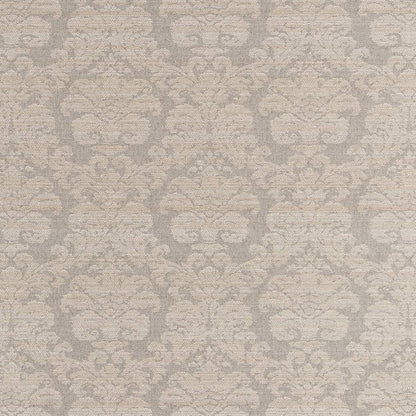 D2445 Damask Seagull Grey & Silver Charlotte Fabrics