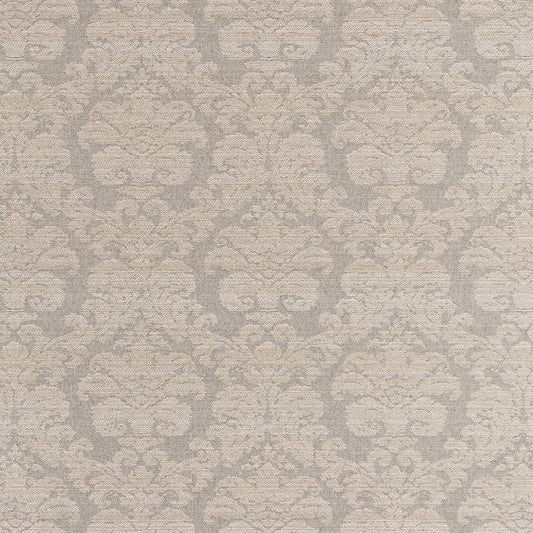 D2445 Damask Seagull Grey & Silver Charlotte Fabrics