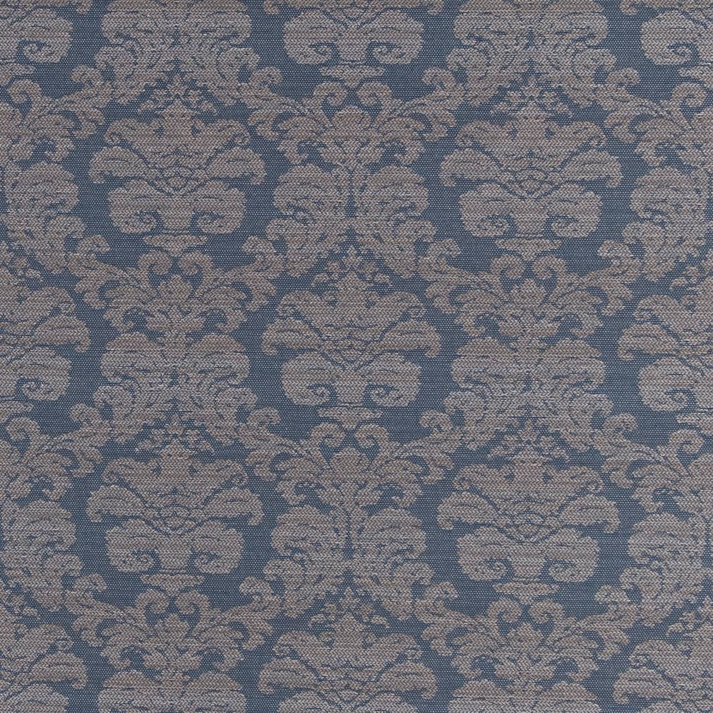 D2449 Damask Horizon Blue Charlotte Fabrics