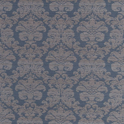 D2449 Damask Horizon Blue Charlotte Fabrics