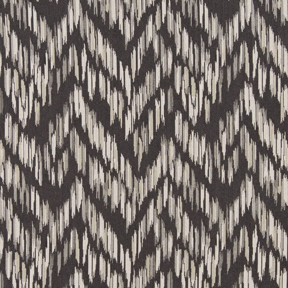 D2452 Abstract & Geometric,Global Charcoal Black Charlotte Fabrics