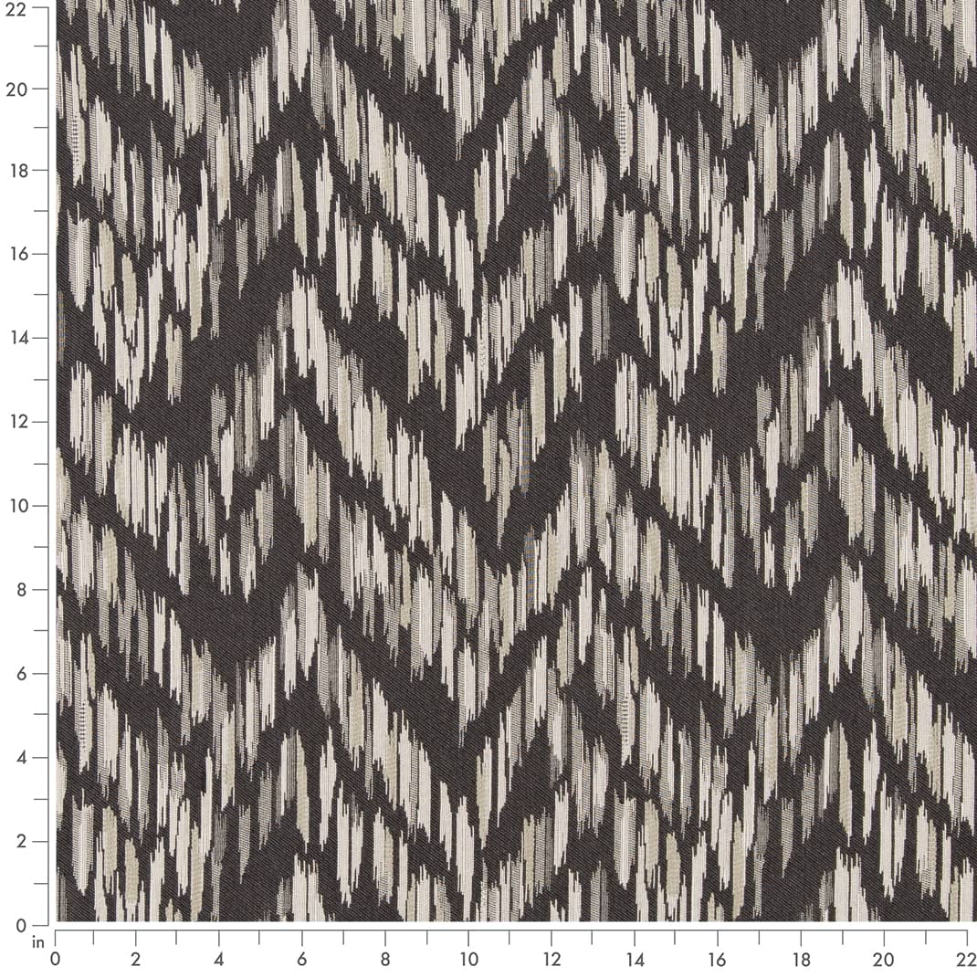 D2452 Abstract & Geometric,Global Charcoal Black Charlotte Fabrics