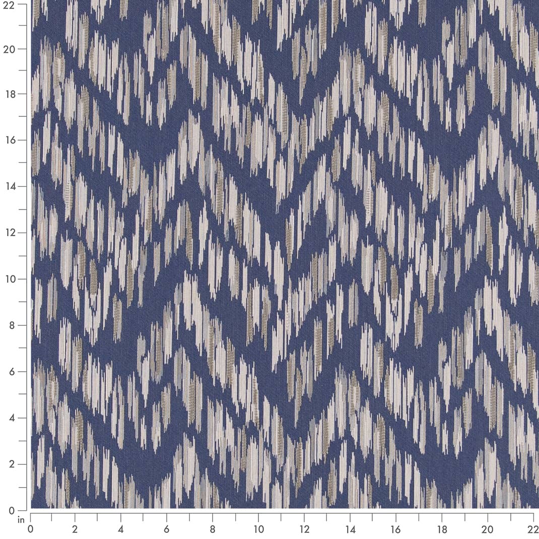 D2453 Abstract & Geometric,Global Indigo Blue Charlotte Fabrics