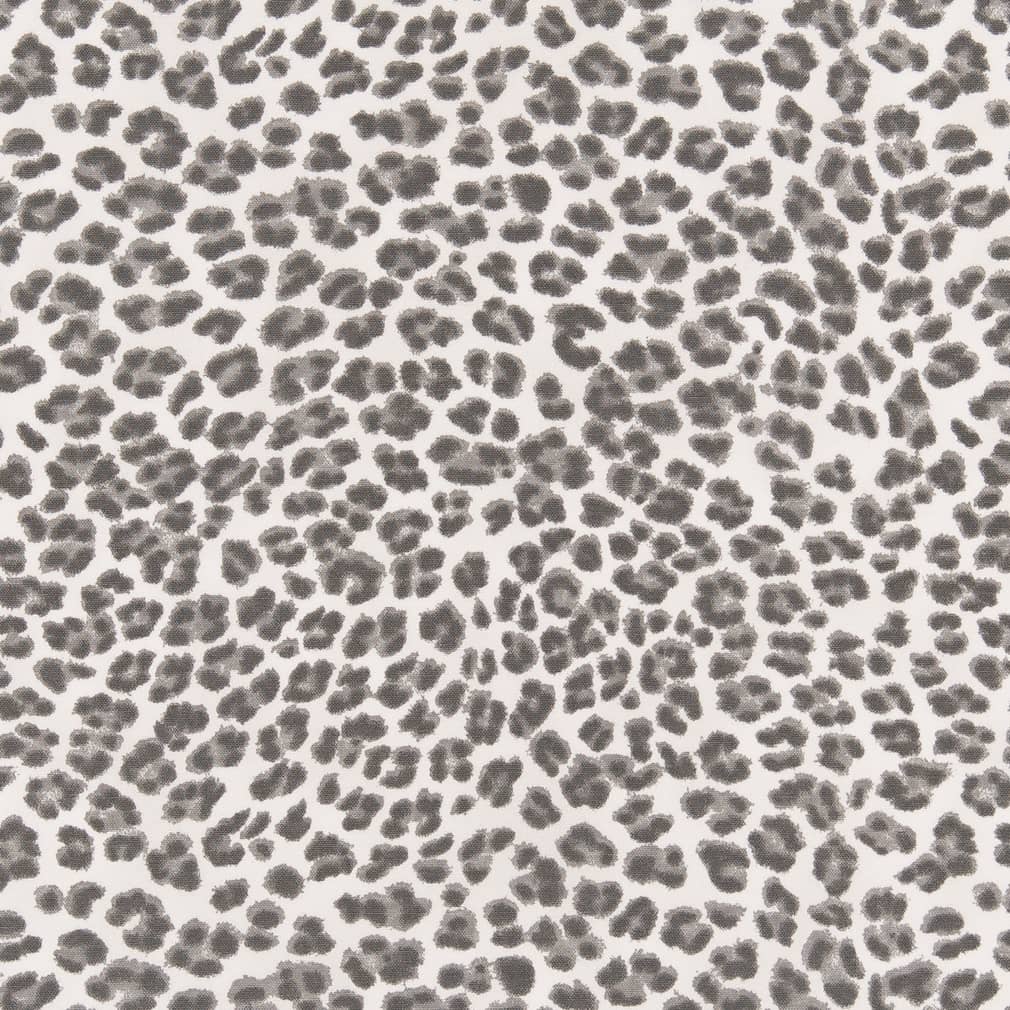D2456 Animal Print Flint Grey & Silver Charlotte Fabrics