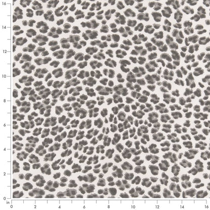 D2456 Animal Print Flint Grey & Silver Charlotte Fabrics