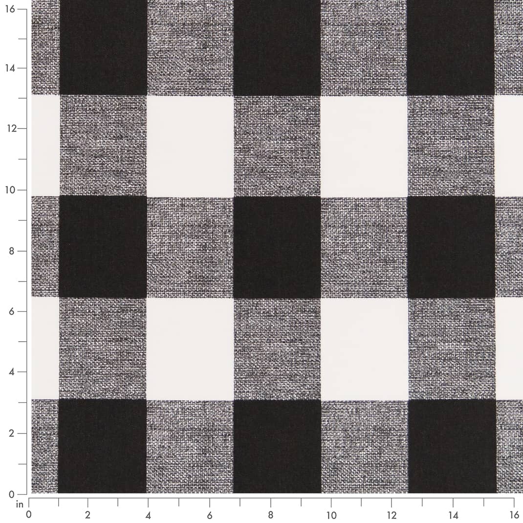 D2457 Check & Houndstooth,Plaid Black Black Charlotte Fabrics