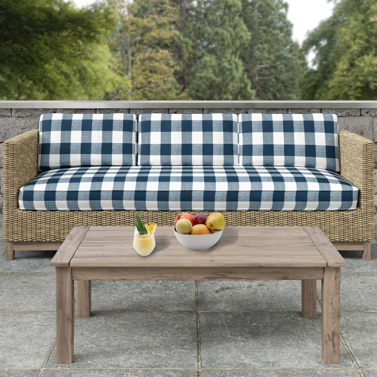 D2460 Check & Houndstooth,Plaid Ink Blue Charlotte Fabrics