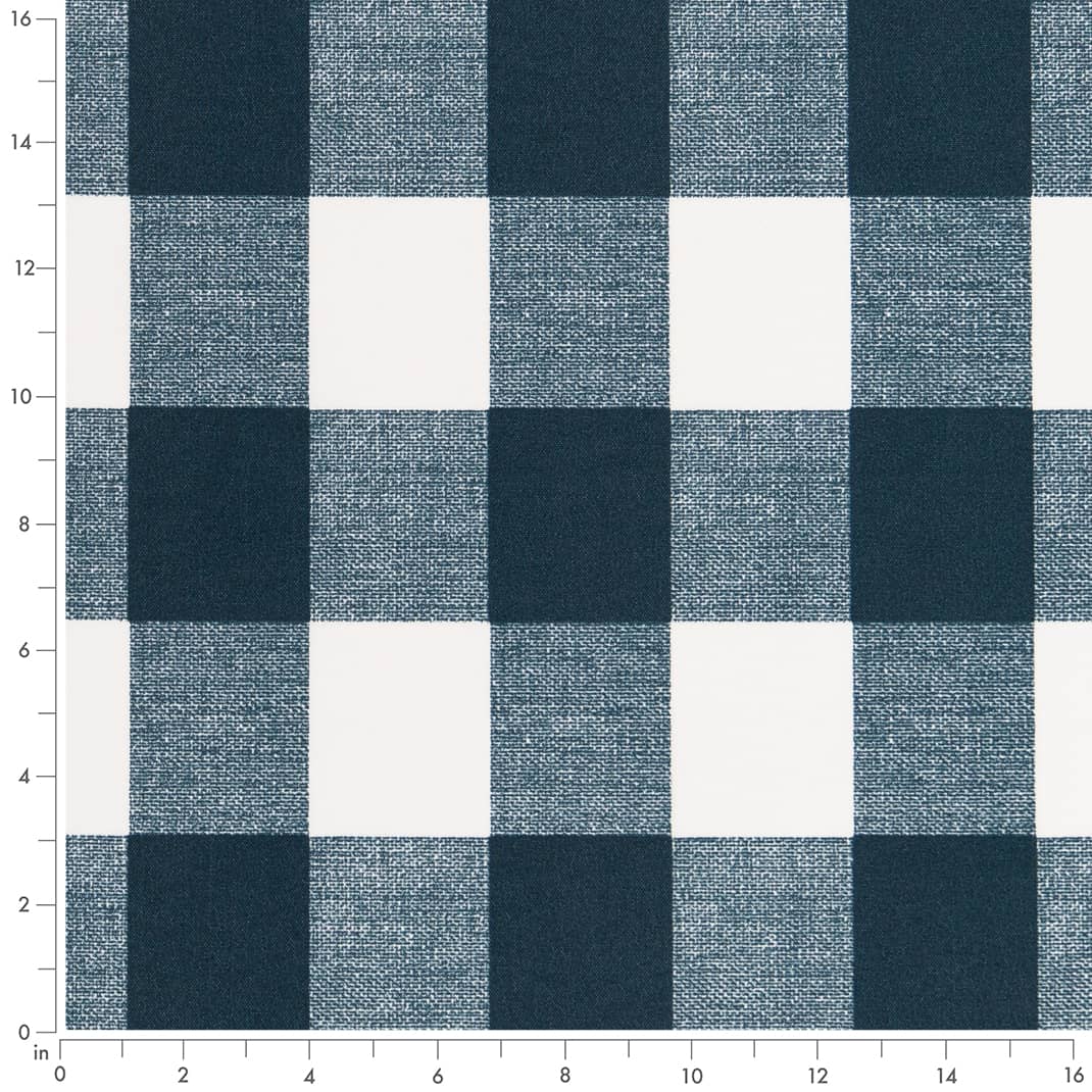 D2460 Check & Houndstooth,Plaid Ink Blue Charlotte Fabrics