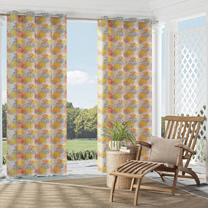D2461 Abstract & Geometric,Floral Orange Gold & Yellow,Orange & Rust Charlotte Fabrics