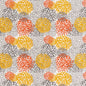 D2461 Abstract & Geometric,Floral Orange Gold & Yellow,Orange & Rust Charlotte Fabrics