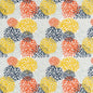 D2463 Abstract & Geometric,Floral Fiesta Blue,Gold & Yellow,Orange & Rust Charlotte Fabrics
