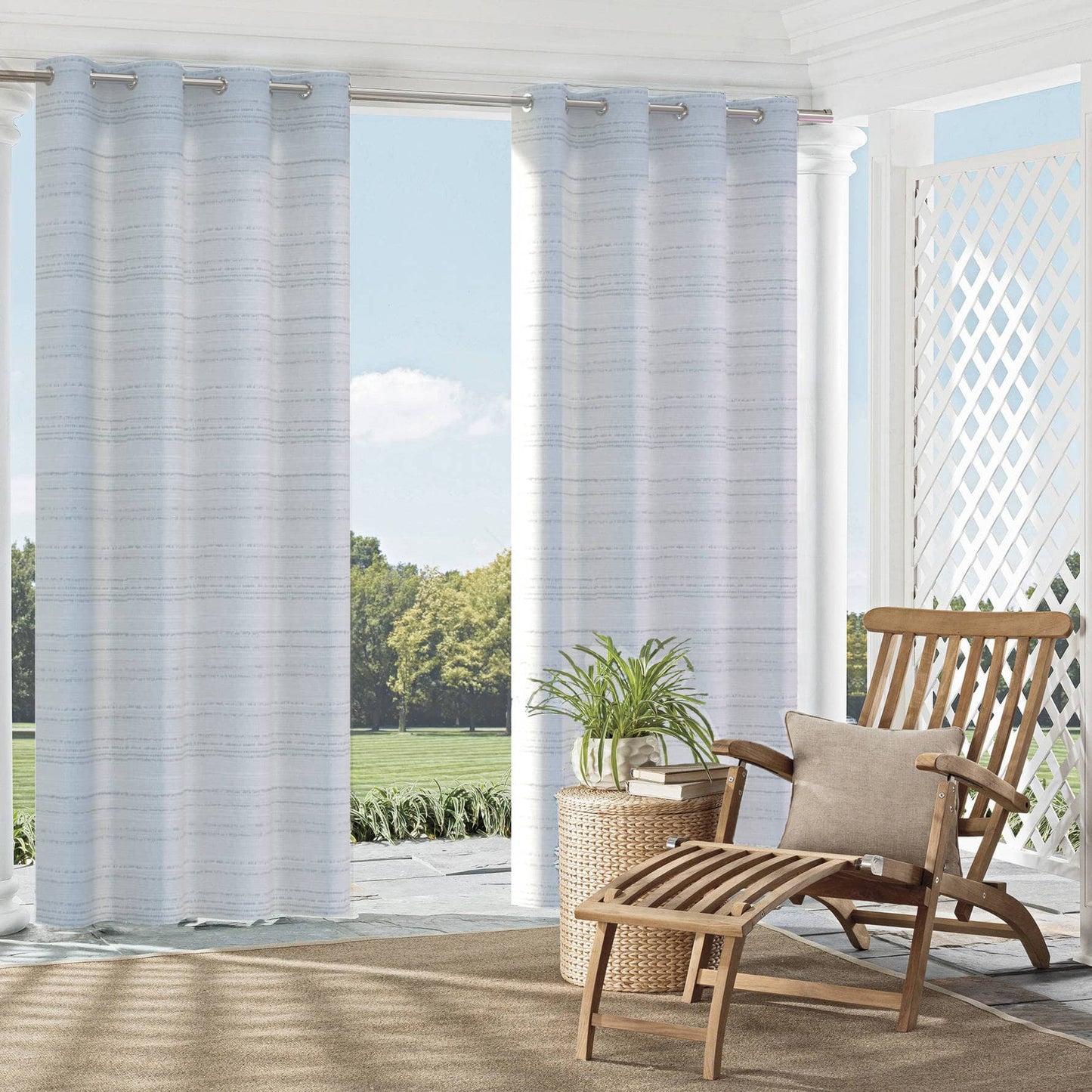 D2467 Abstract & Geometric Sky Blue Charlotte Fabrics