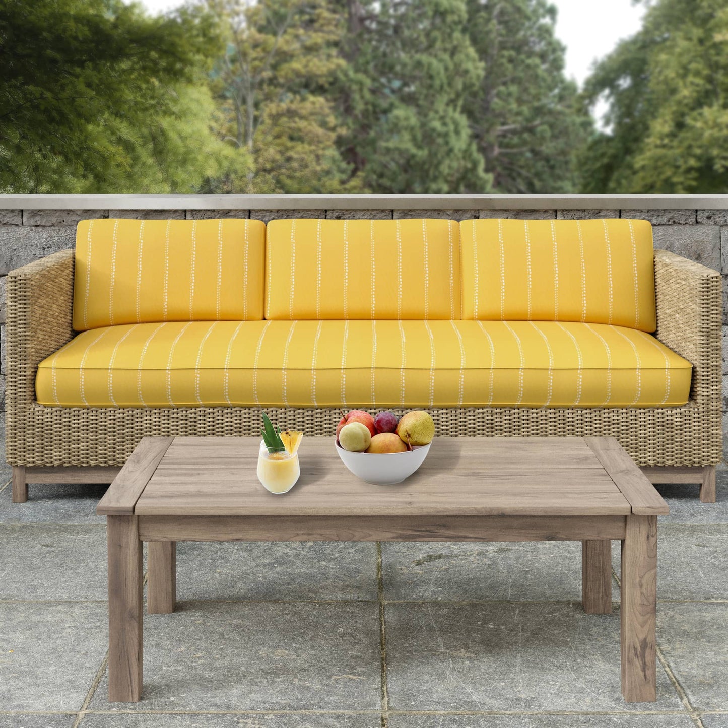 D2469 Stripe Sun Gold & Yellow Charlotte Fabrics