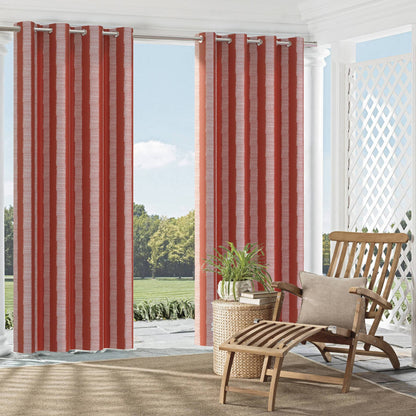 D2470 Stripe Cardinal Red & Burgundy Charlotte Fabrics