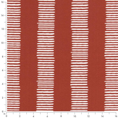 D2470 Stripe Cardinal Red & Burgundy Charlotte Fabrics