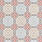 D2481 Abstract & Geometric Cherry Red & Burgundy Charlotte Fabrics