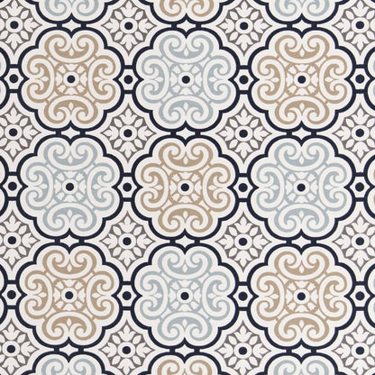 D2482 Abstract & Geometric Stone Blue Charlotte Fabrics