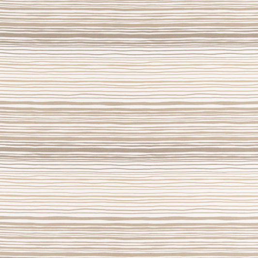 D2483 Stripe Sand Beige & Taupe Charlotte Fabrics