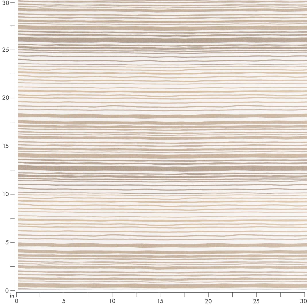 D2483 Stripe Sand Beige & Taupe Charlotte Fabrics