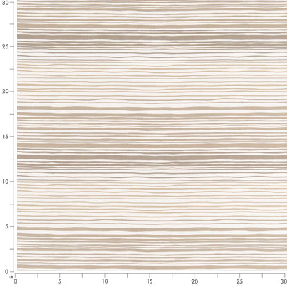 D2483 Stripe Sand Beige & Taupe Charlotte Fabrics