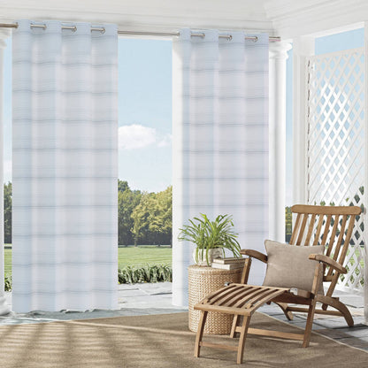 D2484 Stripe Haze Blue Charlotte Fabrics