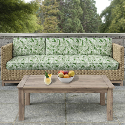 D2485 Leaves,Tropical & Botanical Jungle Green Charlotte Fabrics