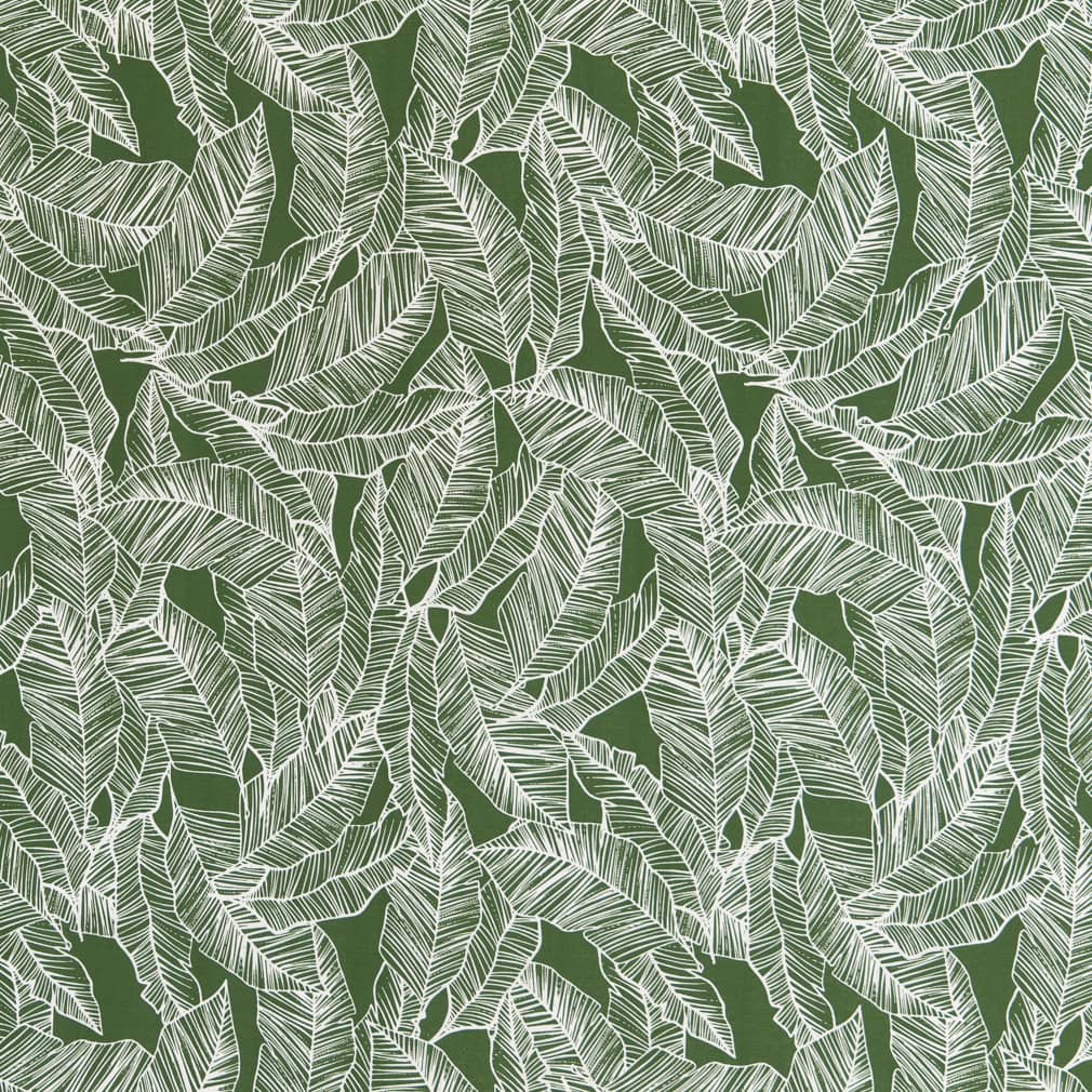 D2485 Leaves,Tropical & Botanical Jungle Green Charlotte Fabrics