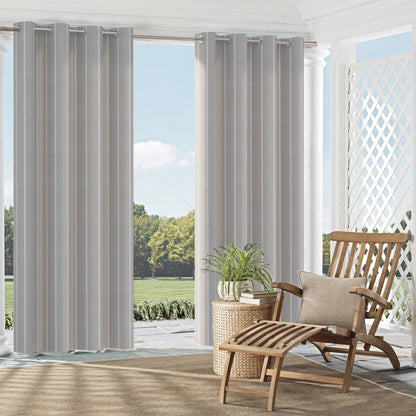 D2491 Stripe Grey Grey & Silver Charlotte Fabrics
