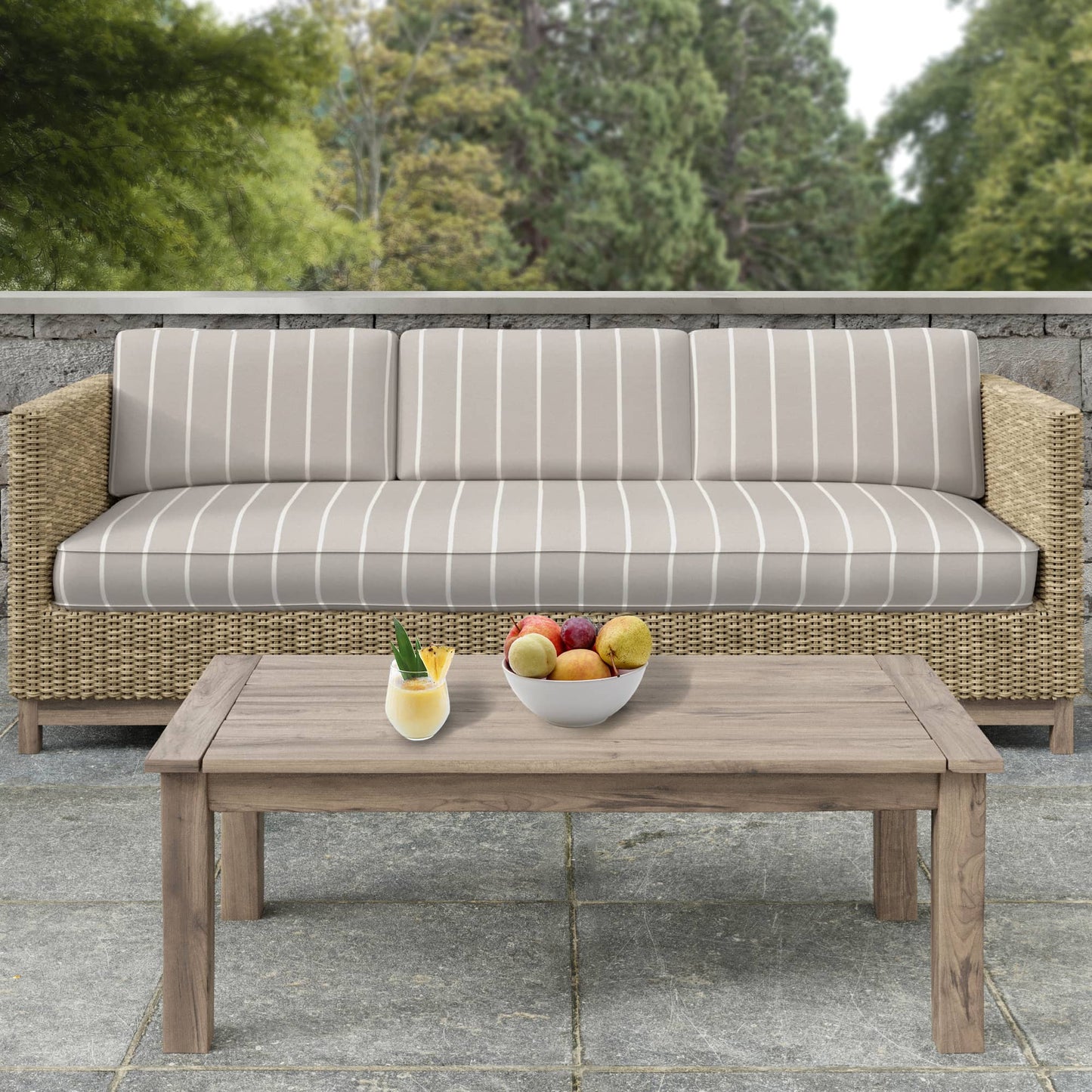 D2491 Stripe Grey Grey & Silver Charlotte Fabrics