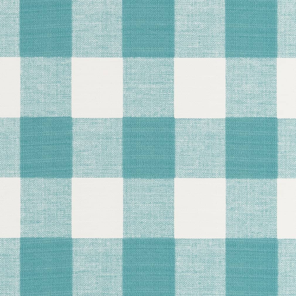 D2494 Check & Houndstooth,Plaid Ocean Aqua & Teal Charlotte Fabrics