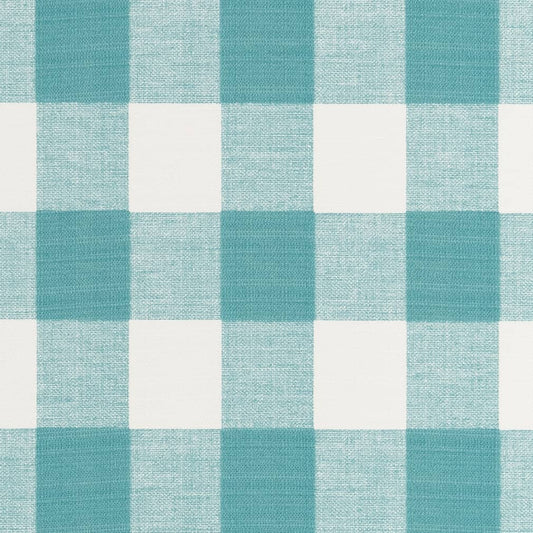 D2494 Check & Houndstooth,Plaid Ocean Aqua & Teal Charlotte Fabrics