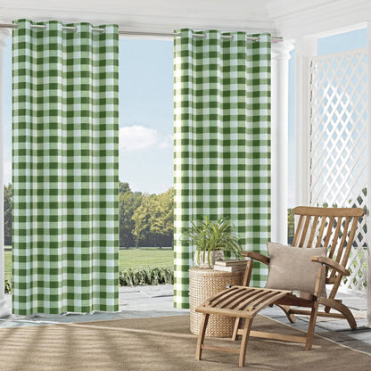 D2495 Check & Houndstooth,Plaid Clover Green Charlotte Fabrics