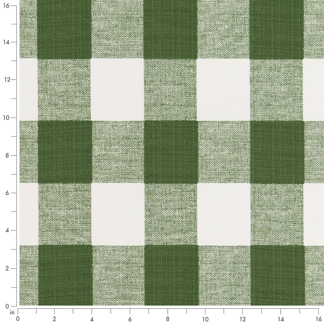 D2495 Check & Houndstooth,Plaid Clover Green Charlotte Fabrics
