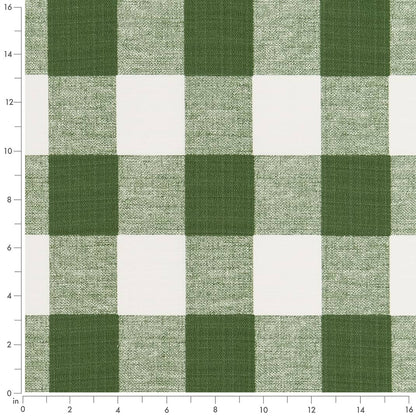 D2495 Check & Houndstooth,Plaid Clover Green Charlotte Fabrics