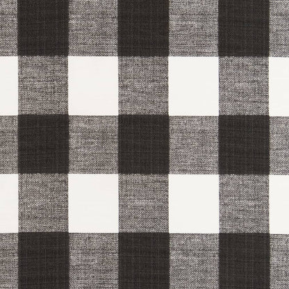 D2496 Check & Houndstooth,Plaid Graphite Black Charlotte Fabrics