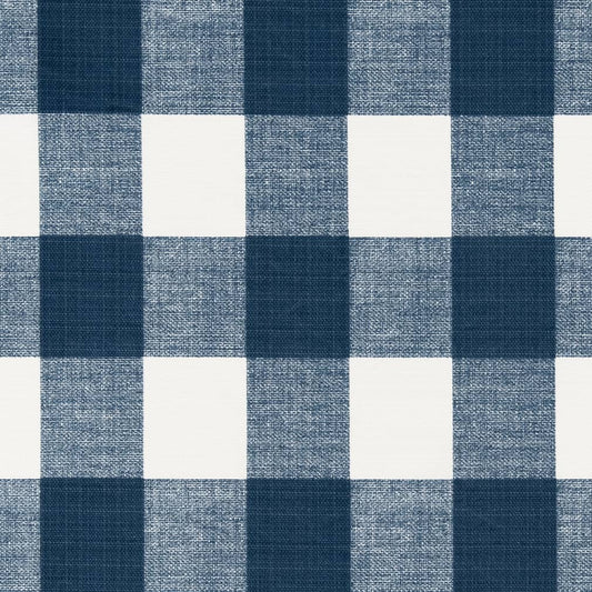 D2497 Check & Houndstooth,Plaid Indigo Blue Charlotte Fabrics
