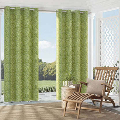 D2498 Abstract & Geometric Lime Green Charlotte Fabrics