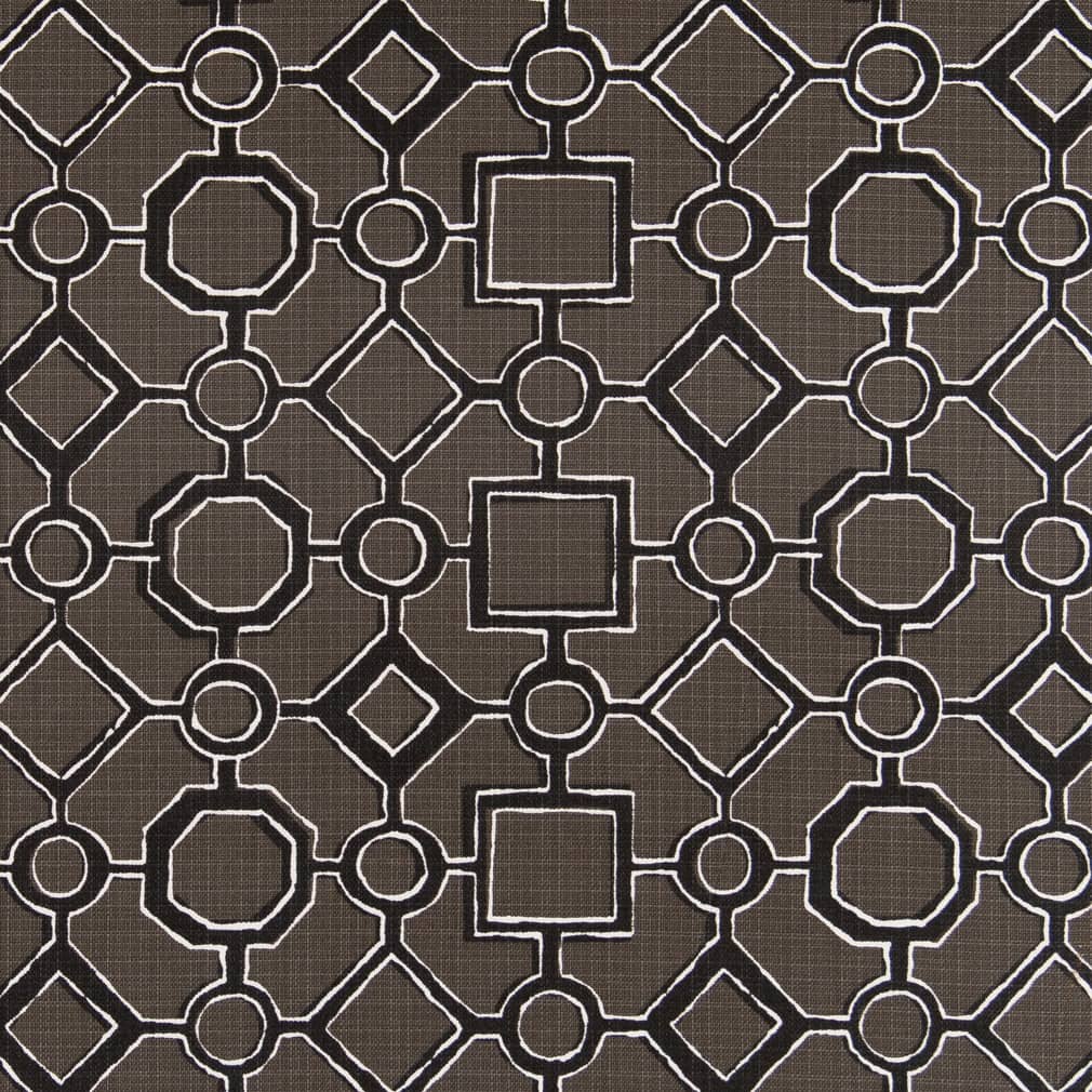 D2499 Abstract & Geometric Raven Black Charlotte Fabrics
