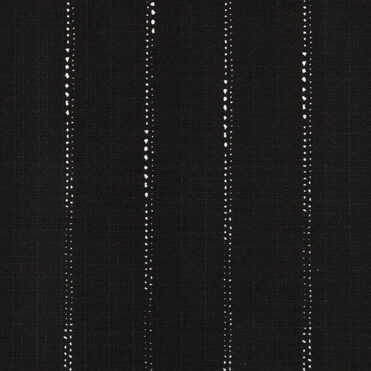 D2500 Stripe Onyx Black Charlotte Fabrics