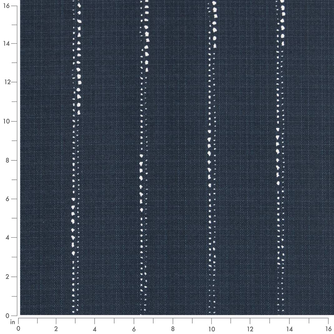 D2501 Stripe Sapphire Blue Charlotte Fabrics