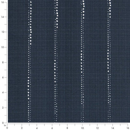 D2501 Stripe Sapphire Blue Charlotte Fabrics