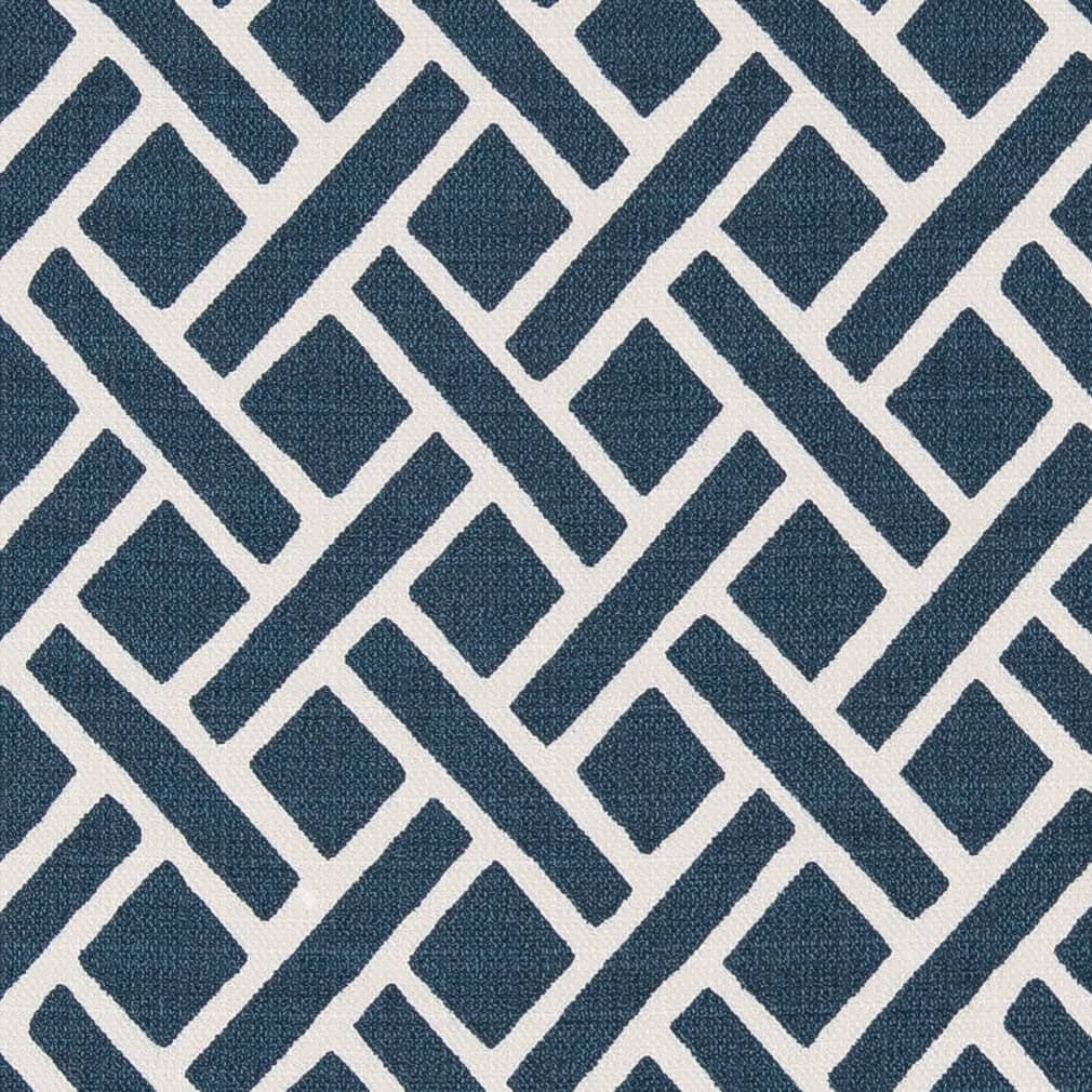 D2503 Abstract & Geometric Blueberry Blue Charlotte Fabrics