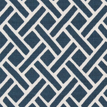 D2503 Abstract & Geometric Blueberry Blue Charlotte Fabrics