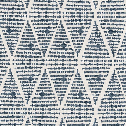 D2505 Abstract & Geometric Oxford Blue Charlotte Fabrics