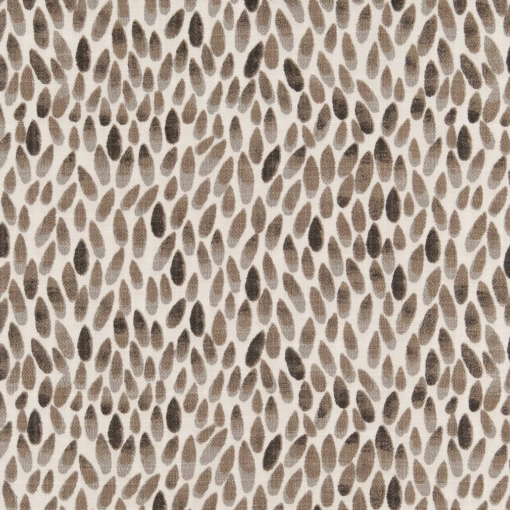 D2506 Abstract & Geometric Umber Brown Charlotte Fabrics